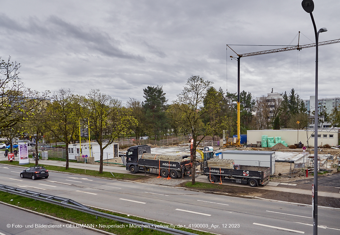 12.04.2023 - Baustelle Haus für Kinder in Neuperlach